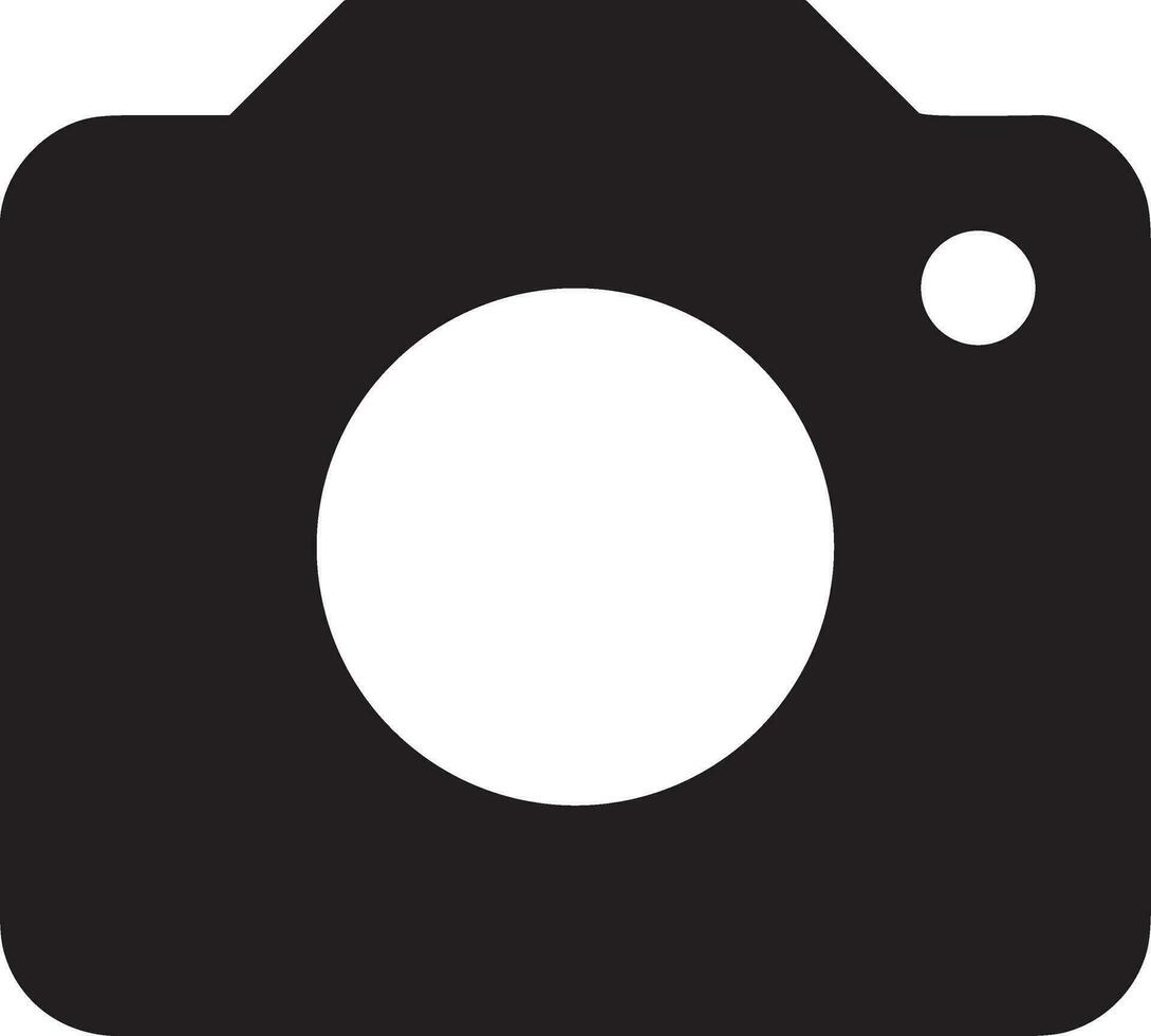 Camera photography icon symbol vector image. Illustration of multimedia photographic lens graphic design image