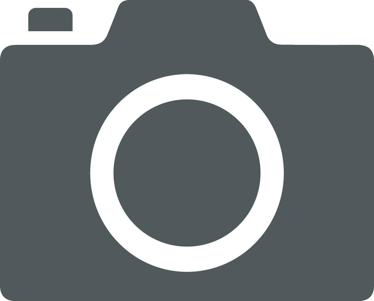 Camera photography icon symbol vector image. Illustration of multimedia photographic lens graphic design image