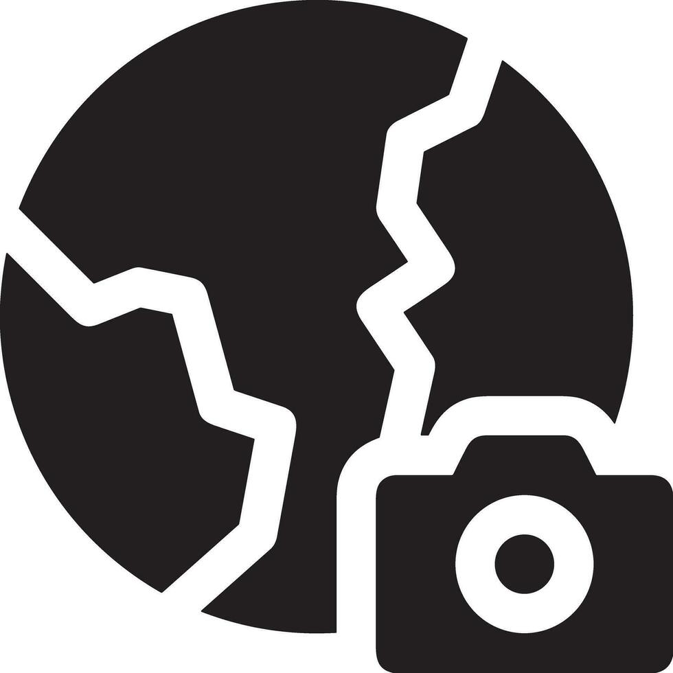 Camera photography icon symbol vector image. Illustration of multimedia photographic lens graphic design image