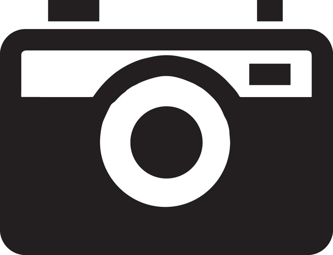 Camera photography icon symbol vector image. Illustration of multimedia photographic lens graphic design image