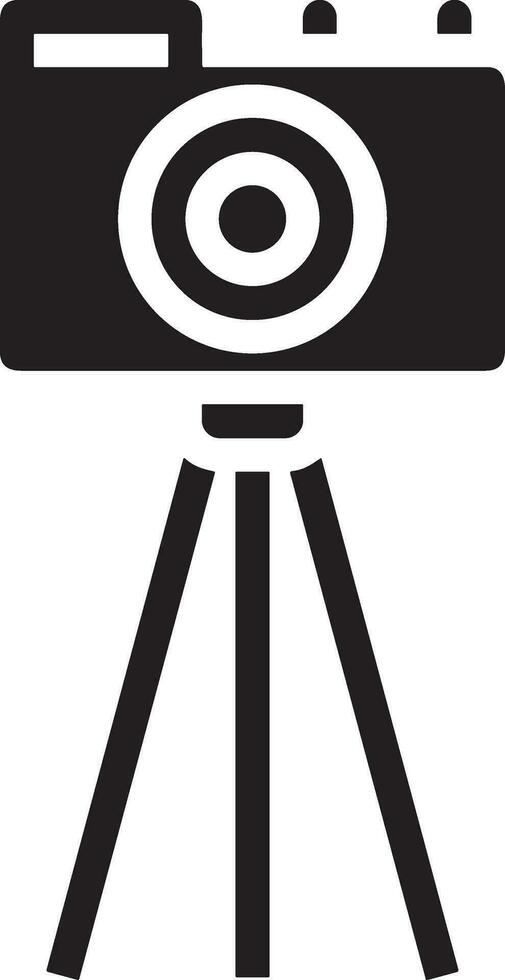 Camera photography icon symbol vector image. Illustration of multimedia photographic lens graphic design image