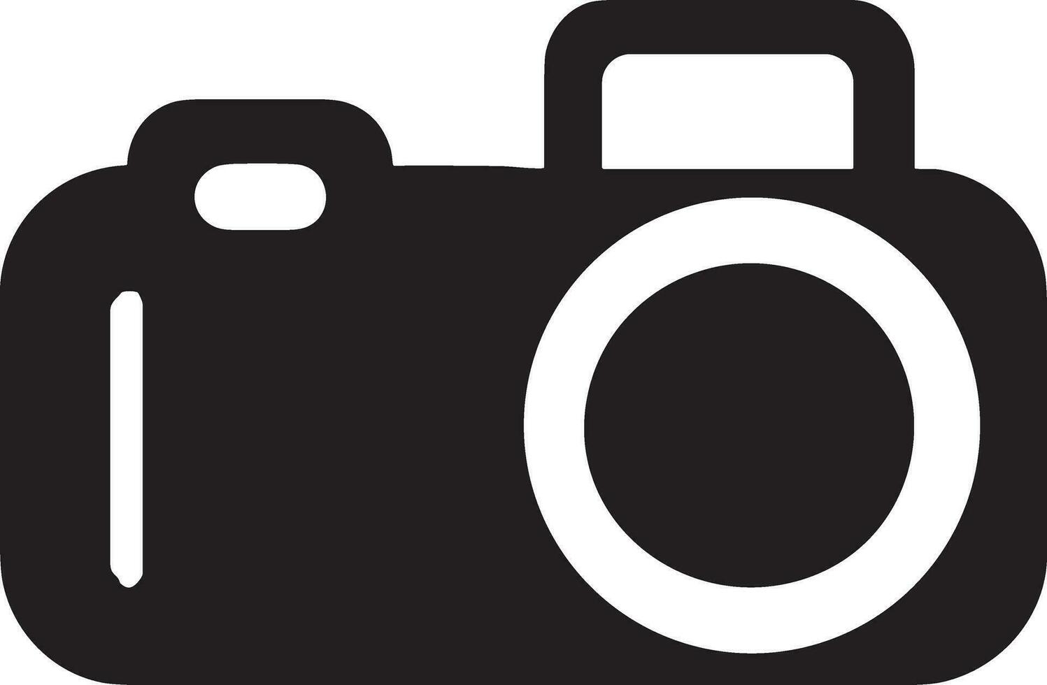 Camera photography icon symbol vector image. Illustration of multimedia photographic lens graphic design image