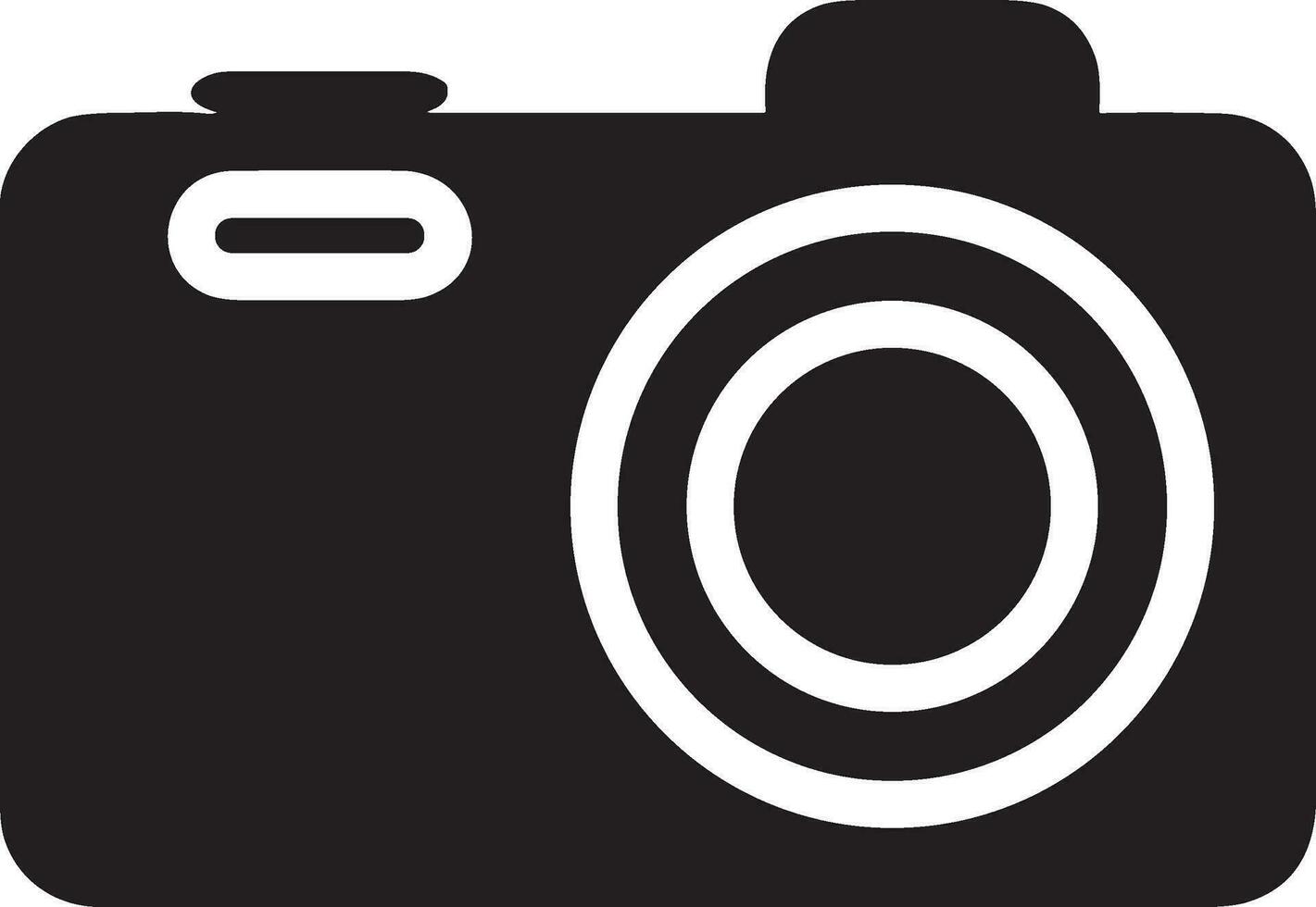 Camera photography icon symbol vector image. Illustration of multimedia photographic lens graphic design image