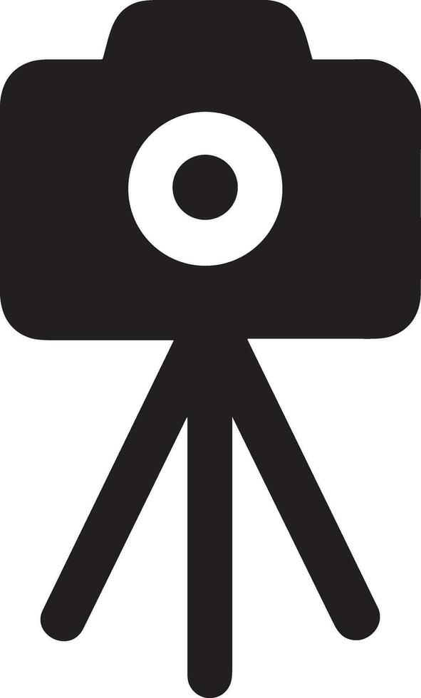 Camera photography icon symbol vector image. Illustration of multimedia photographic lens graphic design image