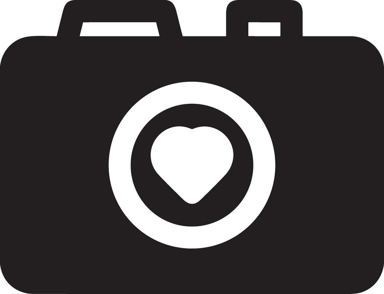 Camera photography icon symbol vector image. Illustration of multimedia photographic lens graphic design image