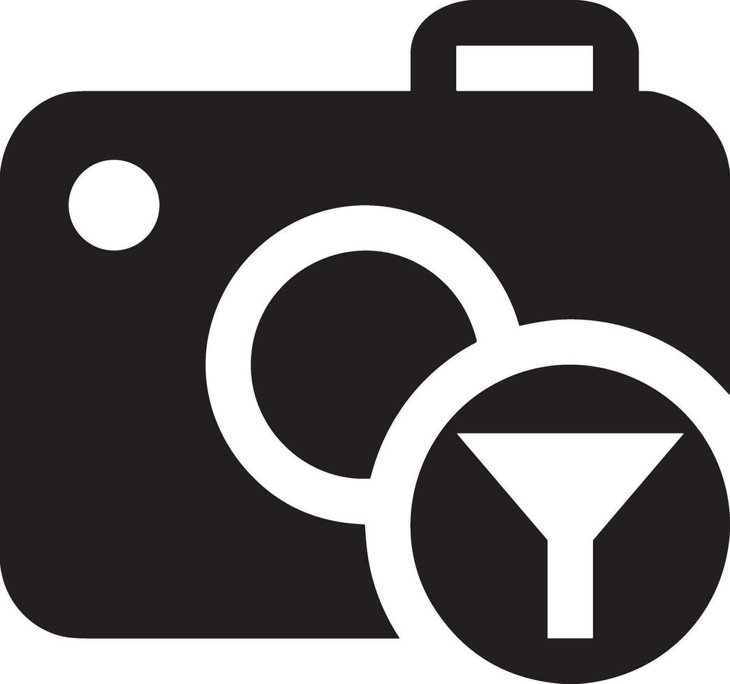 Camera photography icon symbol vector image. Illustration of multimedia photographic lens graphic design image