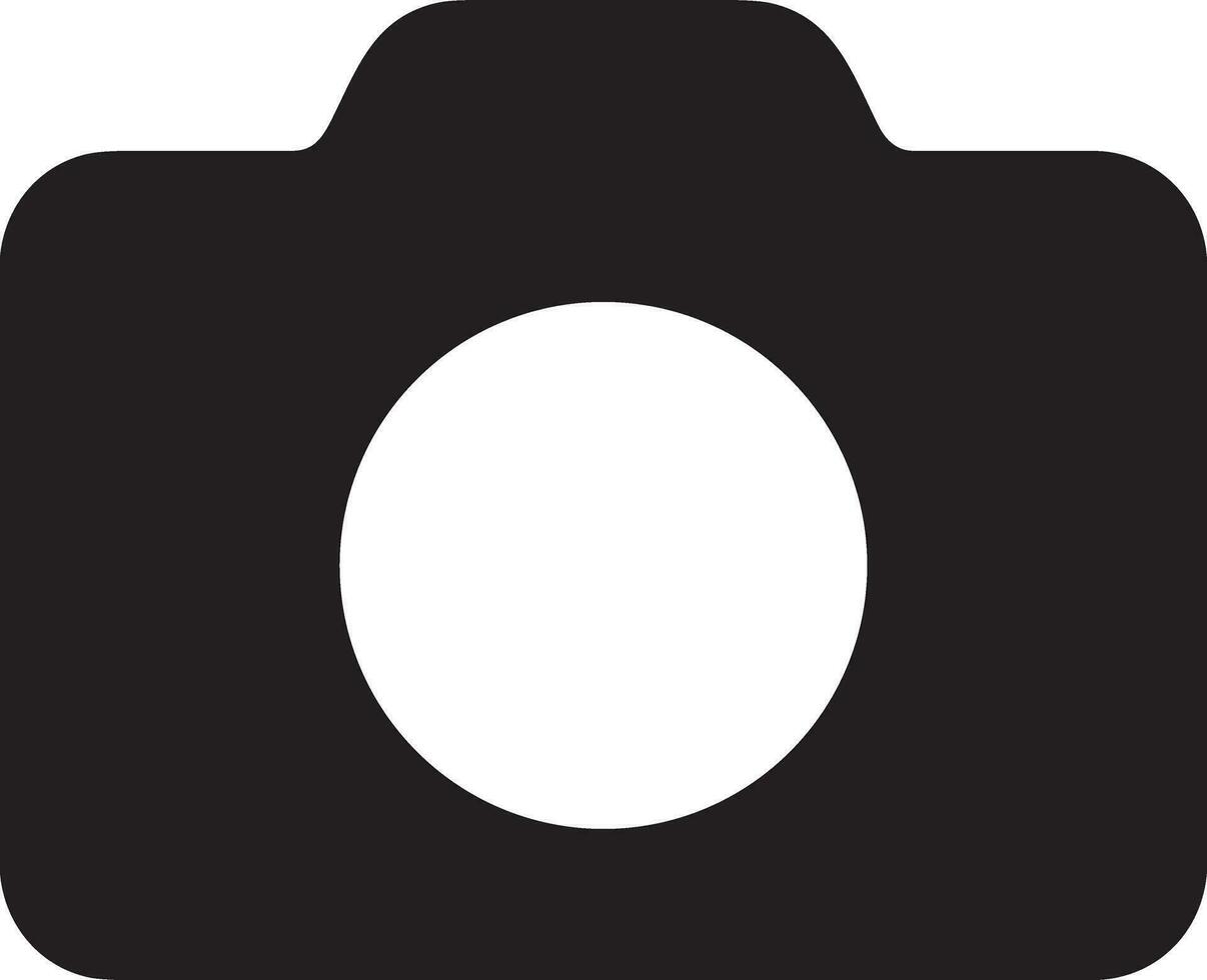 Camera photography icon symbol vector image. Illustration of multimedia photographic lens graphic design image