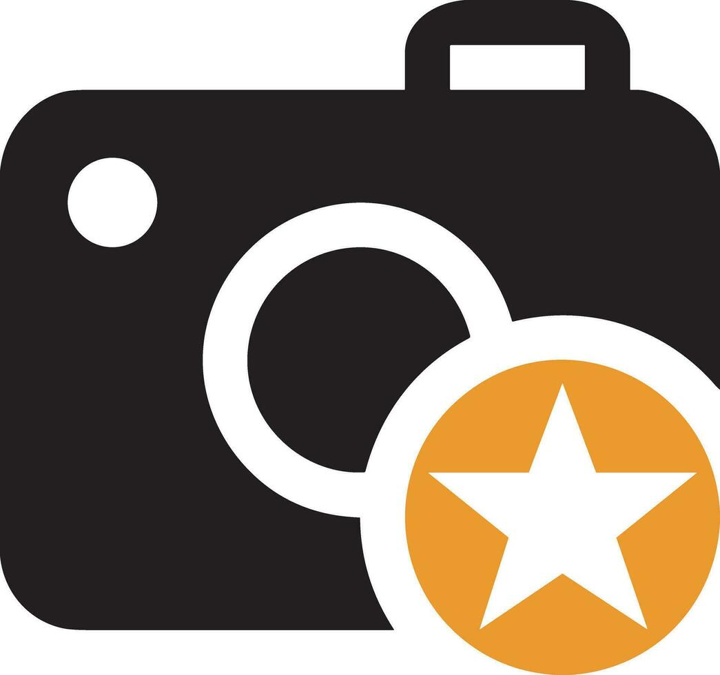 Camera photography icon symbol vector image. Illustration of multimedia photographic lens graphic design image