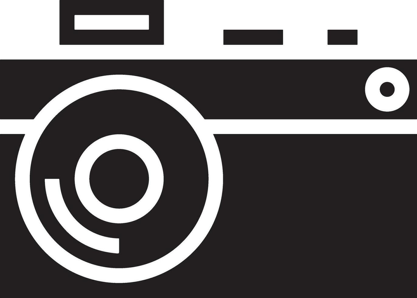 Camera photography icon symbol vector image. Illustration of multimedia photographic lens graphic design image