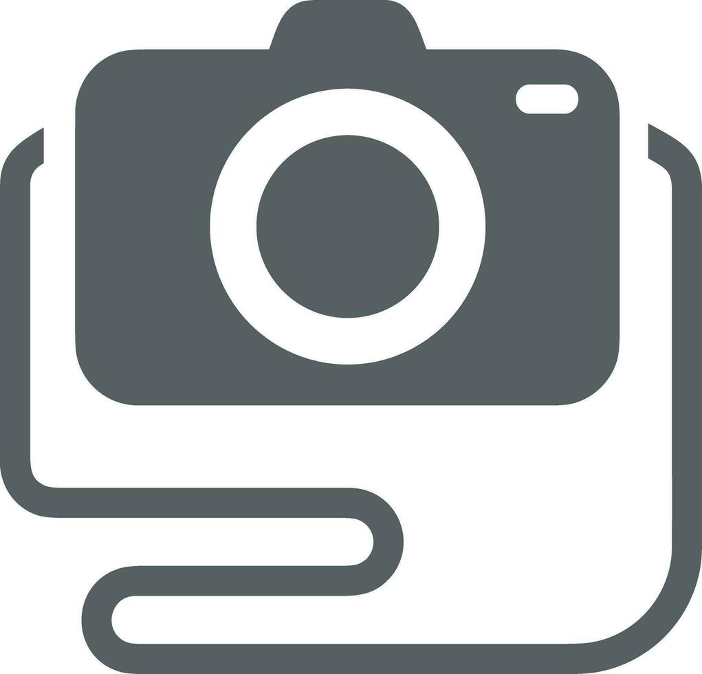 Camera photography icon symbol vector image. Illustration of multimedia photographic lens graphic design image