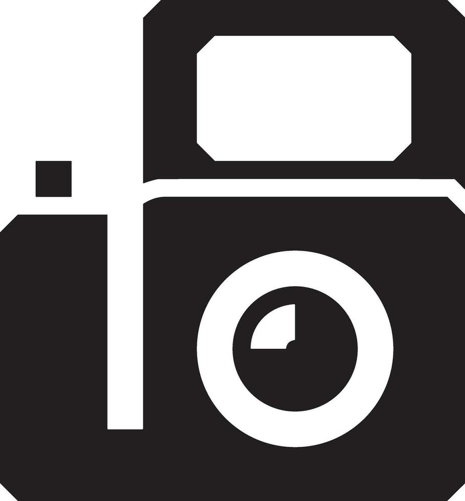 Camera photography icon symbol vector image. Illustration of multimedia photographic lens graphic design image