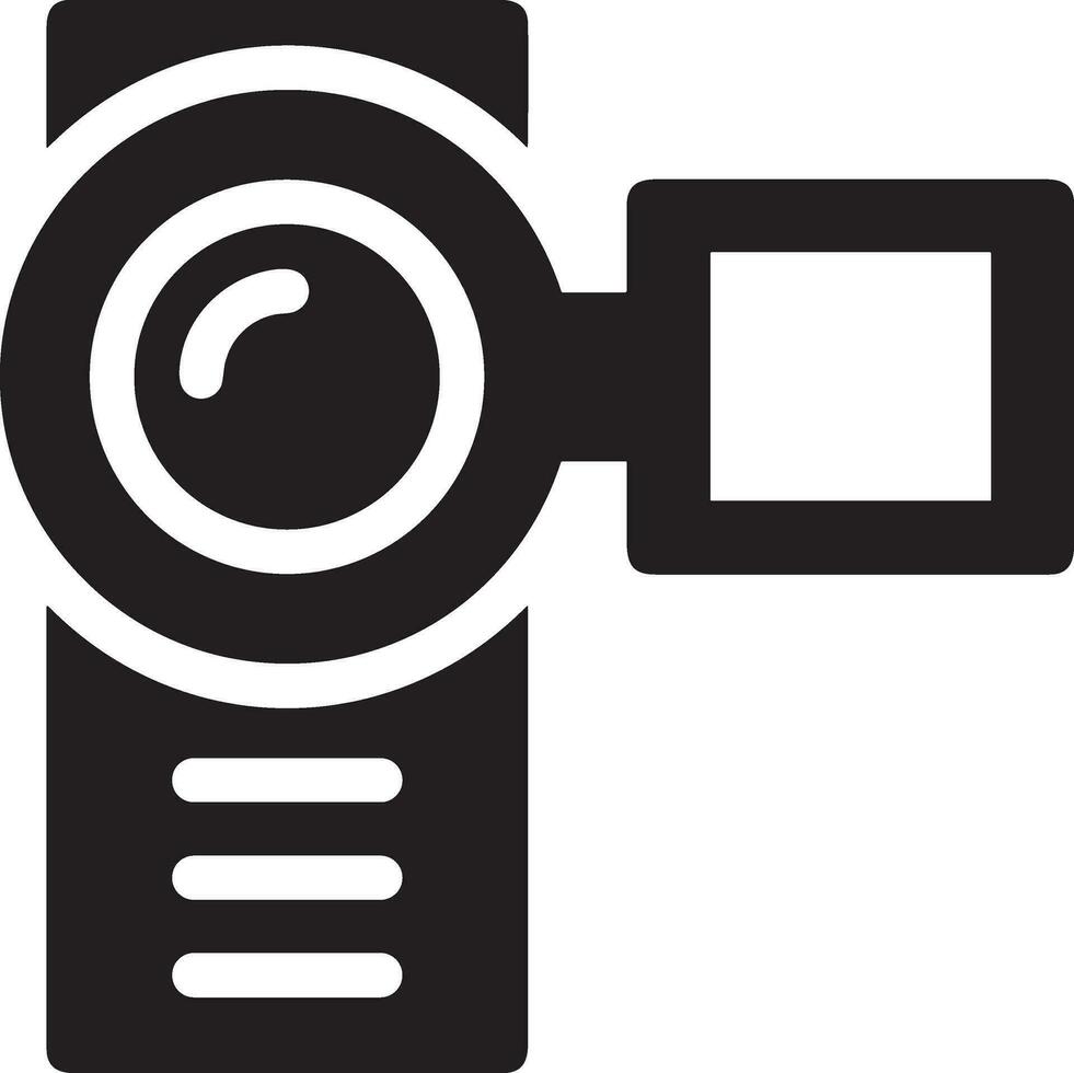 Camera photography icon symbol vector image. Illustration of multimedia photographic lens graphic design image