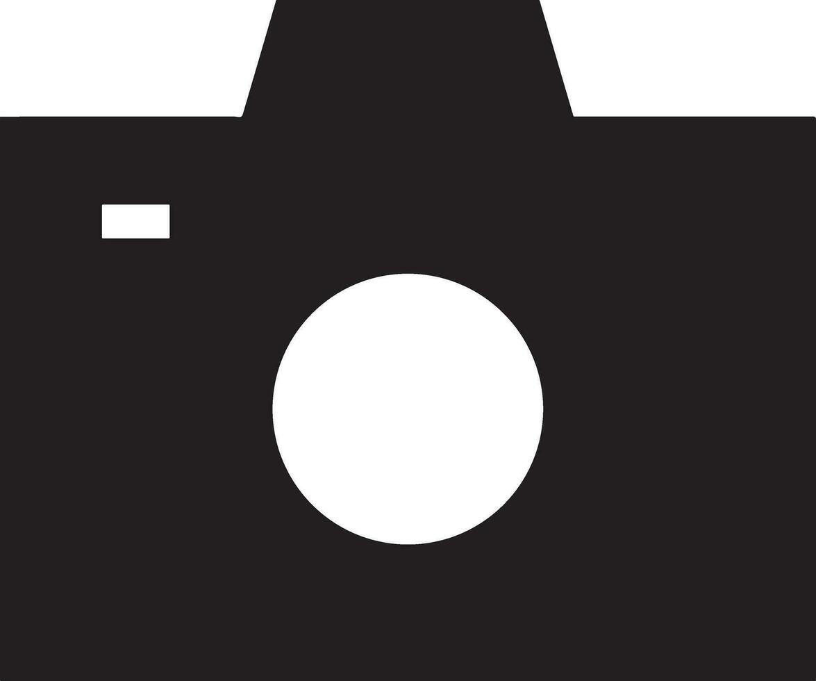 Camera photography icon symbol vector image. Illustration of multimedia photographic lens graphic design image