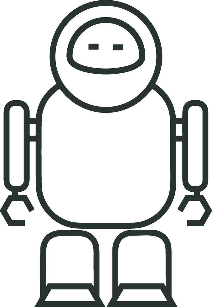 Artificial Intelligence icon symbol vector image. Illustration of the brain robot learning human smart algorithm design image.