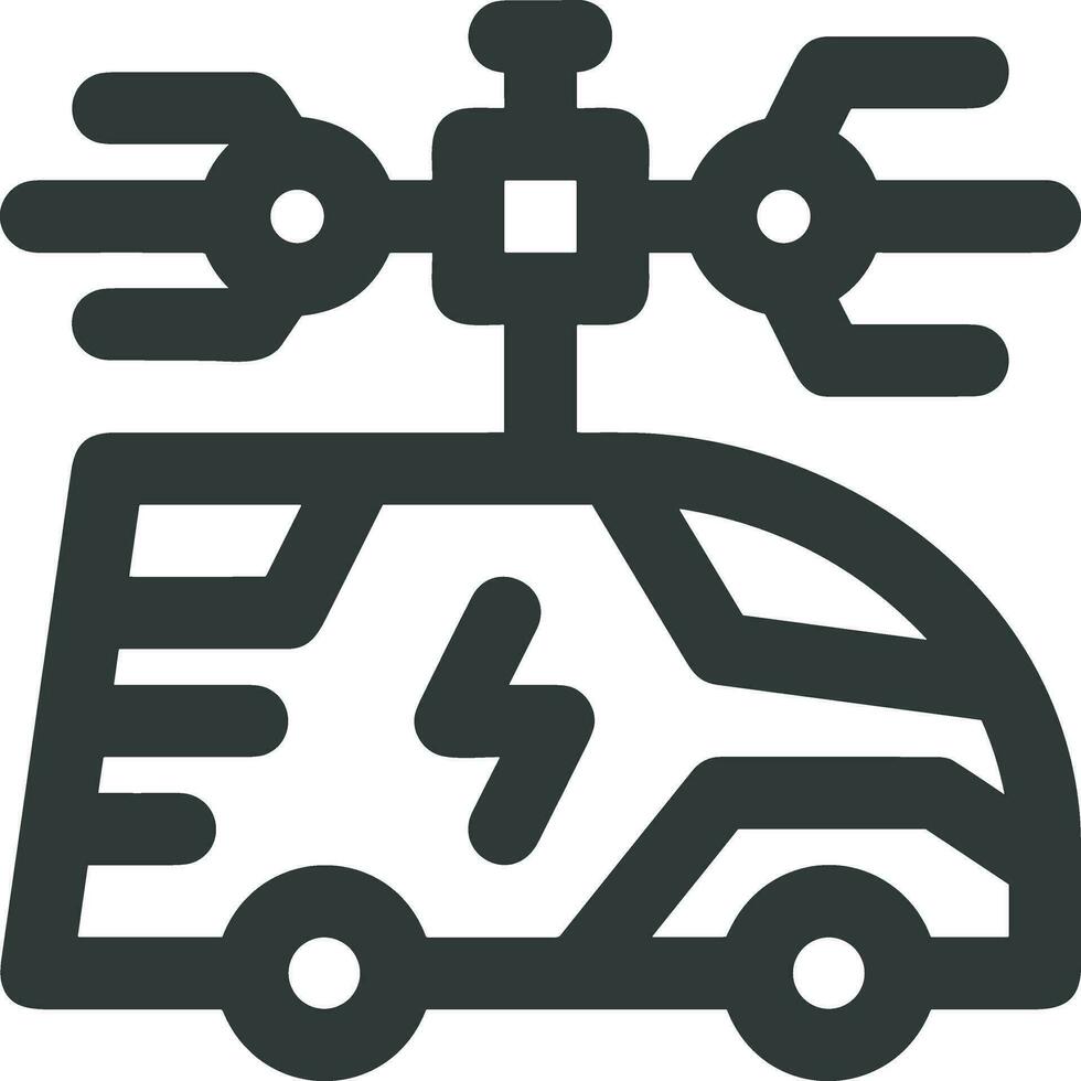 Artificial Intelligence icon symbol vector image. Illustration of the brain robot learning human smart algorithm design image.