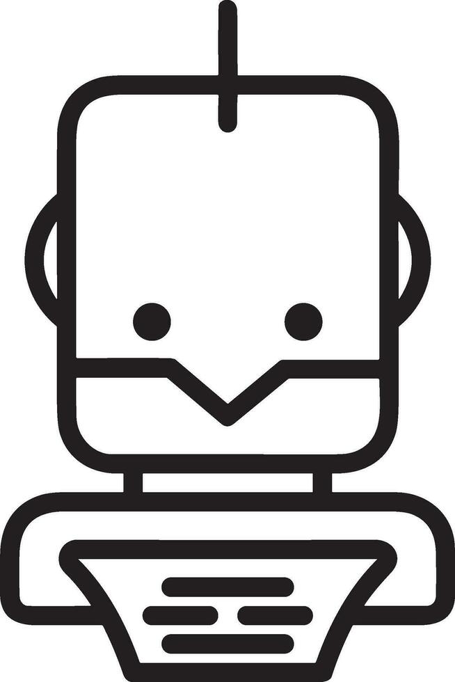Artificial Intelligence icon symbol vector image. Illustration of the brain robot learning human smart algorithm design image.