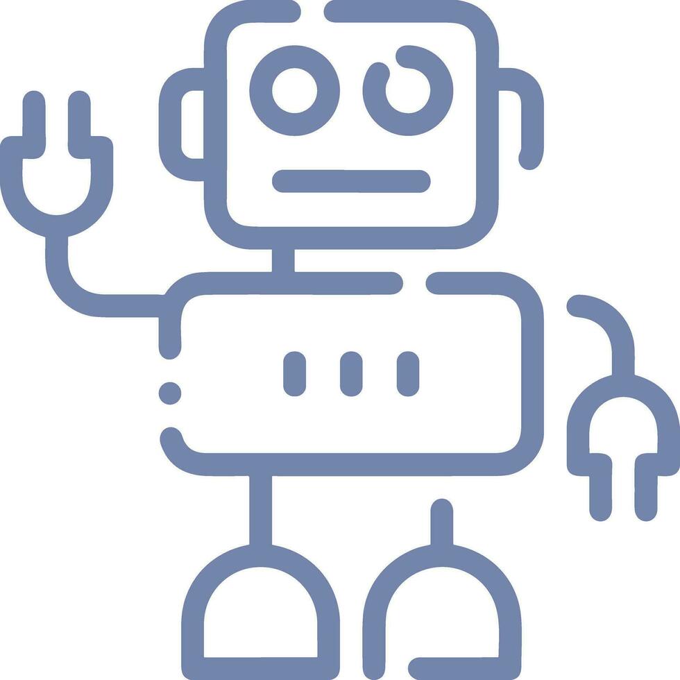 Artificial Intelligence icon symbol vector image. Illustration of the brain robot learning human smart algorithm design image.