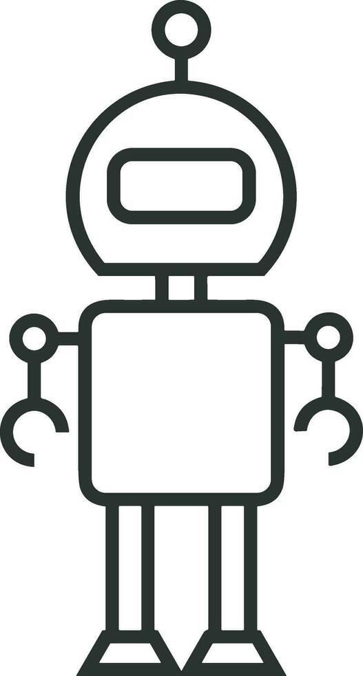 Artificial Intelligence icon symbol vector image. Illustration of the brain robot learning human smart algorithm design image.