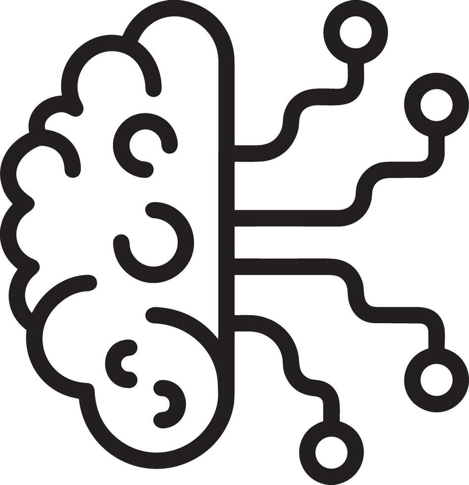 Artificial Intelligence icon symbol vector image. Illustration of the ...