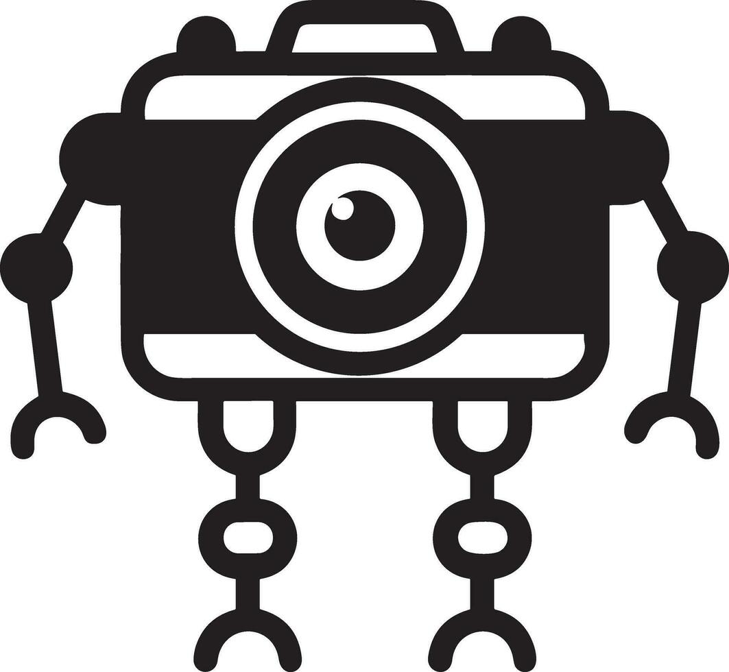 Artificial Intelligence icon symbol vector image. Illustration of the brain robot learning human smart algorithm design image.