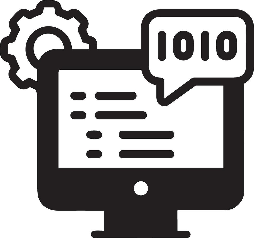 Artificial Intelligence icon symbol vector image. Illustration of the brain robot learning human smart algorithm design image.