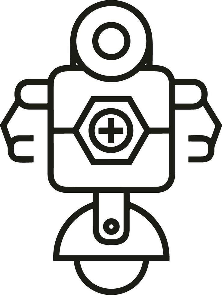 Artificial Intelligence icon symbol vector image. Illustration of the brain robot learning human smart algorithm design image.