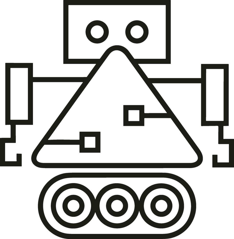Artificial Intelligence icon symbol vector image. Illustration of the brain robot learning human smart algorithm design image.