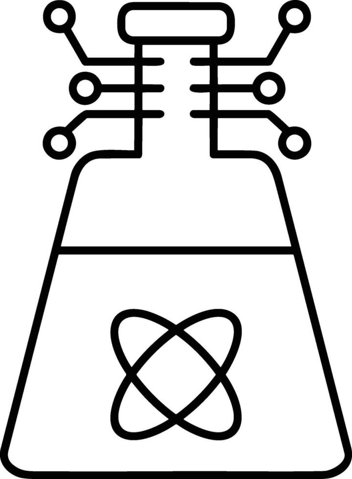 Artificial Intelligence icon symbol vector image. Illustration of the brain robot learning human smart algorithm design image.