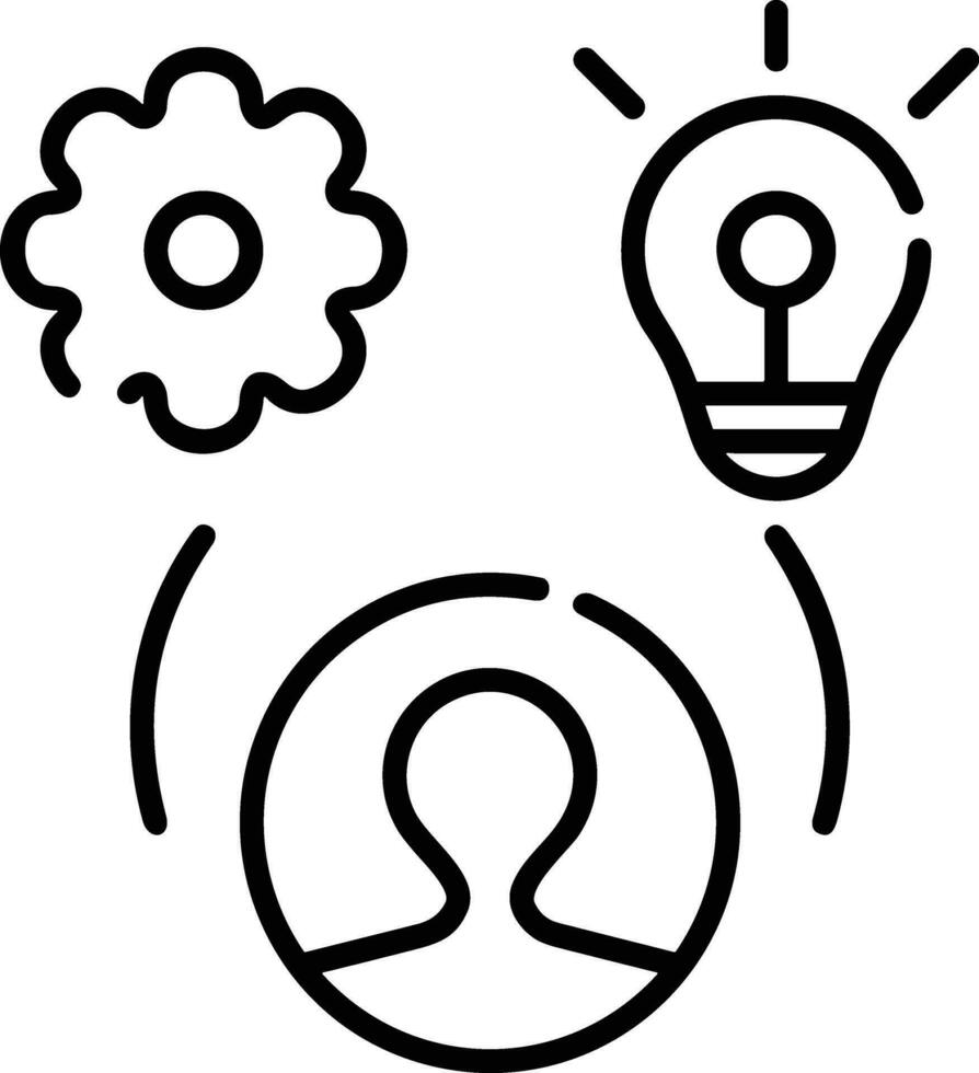 Artificial Intelligence icon symbol vector image. Illustration of the brain robot learning human smart algorithm design image.