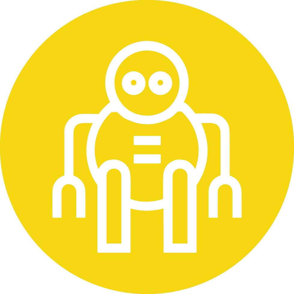 Artificial Intelligence icon symbol vector image. Illustration of the brain robot learning human smart algorithm design image.