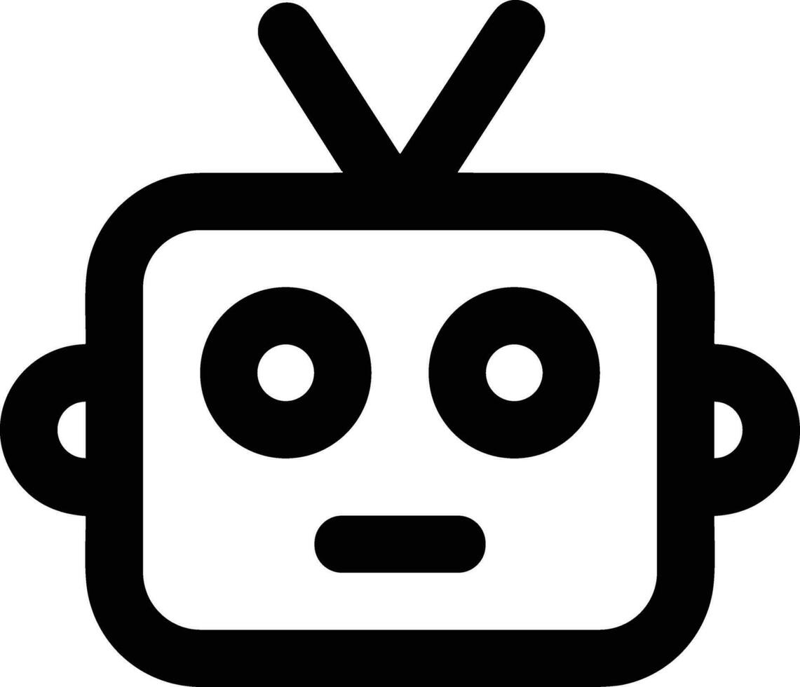 Artificial Intelligence icon symbol vector image. Illustration of the brain robot learning human smart algorithm design image.