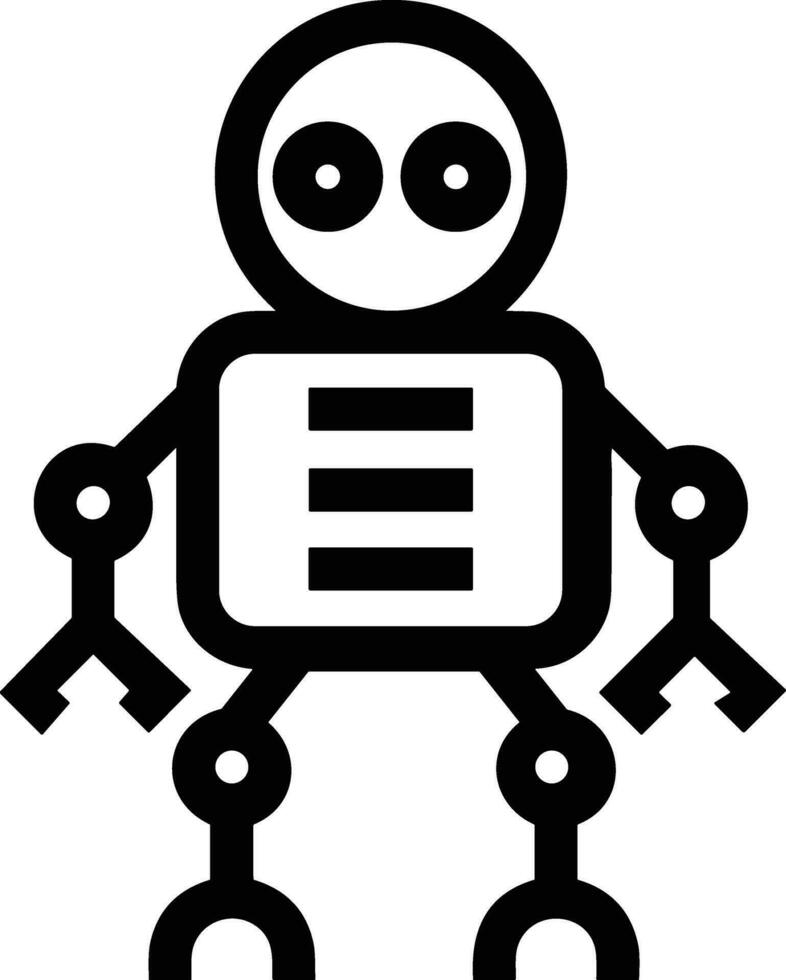 Artificial Intelligence icon symbol vector image. Illustration of the brain robot learning human smart algorithm design image.