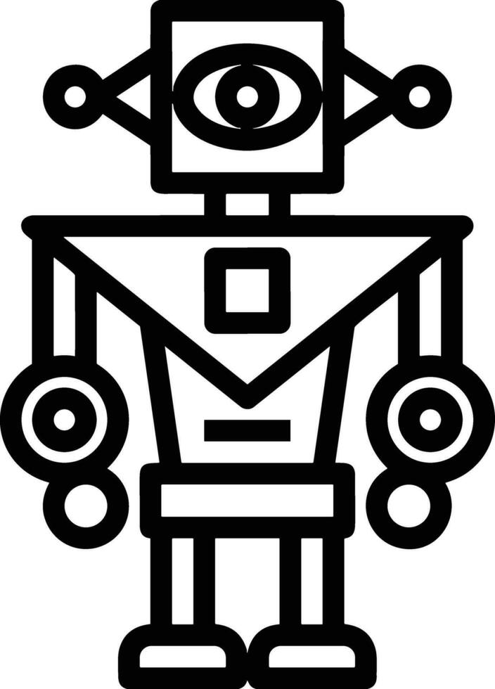 Artificial Intelligence icon symbol vector image. Illustration of the brain robot learning human smart algorithm design image.