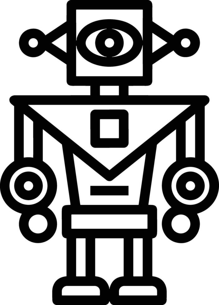 Artificial Intelligence icon symbol vector image. Illustration of the brain robot learning human smart algorithm design image.