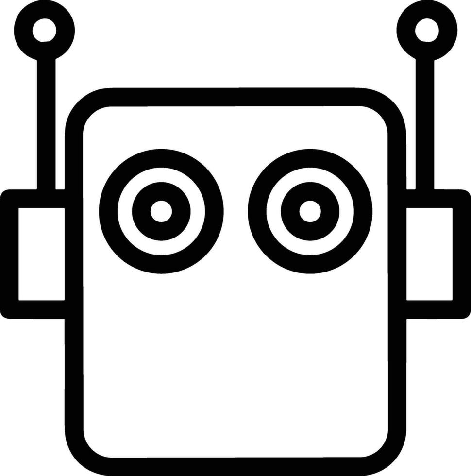 Artificial Intelligence icon symbol vector image. Illustration of the brain robot learning human smart algorithm design image.