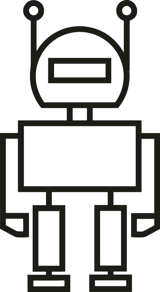 Artificial Intelligence icon symbol vector image. Illustration of the brain robot learning human smart algorithm design image.
