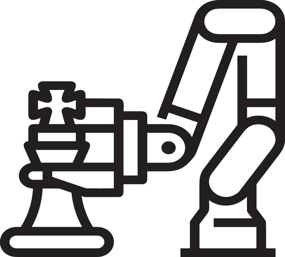 Artificial Intelligence icon symbol vector image. Illustration of the brain robot learning human smart algorithm design image.