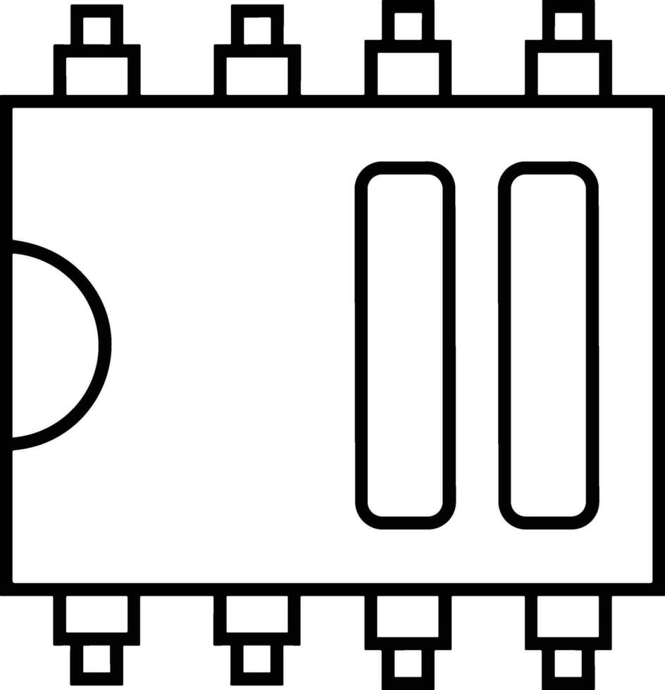 Artificial Intelligence icon symbol vector image. Illustration of the brain robot learning human smart algorithm design image.