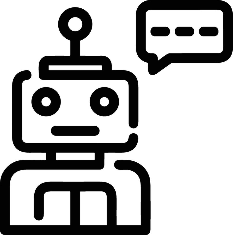 Artificial Intelligence icon symbol vector image. Illustration of the brain robot learning human smart algorithm design image.