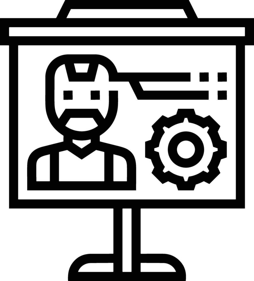 Artificial Intelligence icon symbol vector image. Illustration of the brain robot learning human smart algorithm design image.