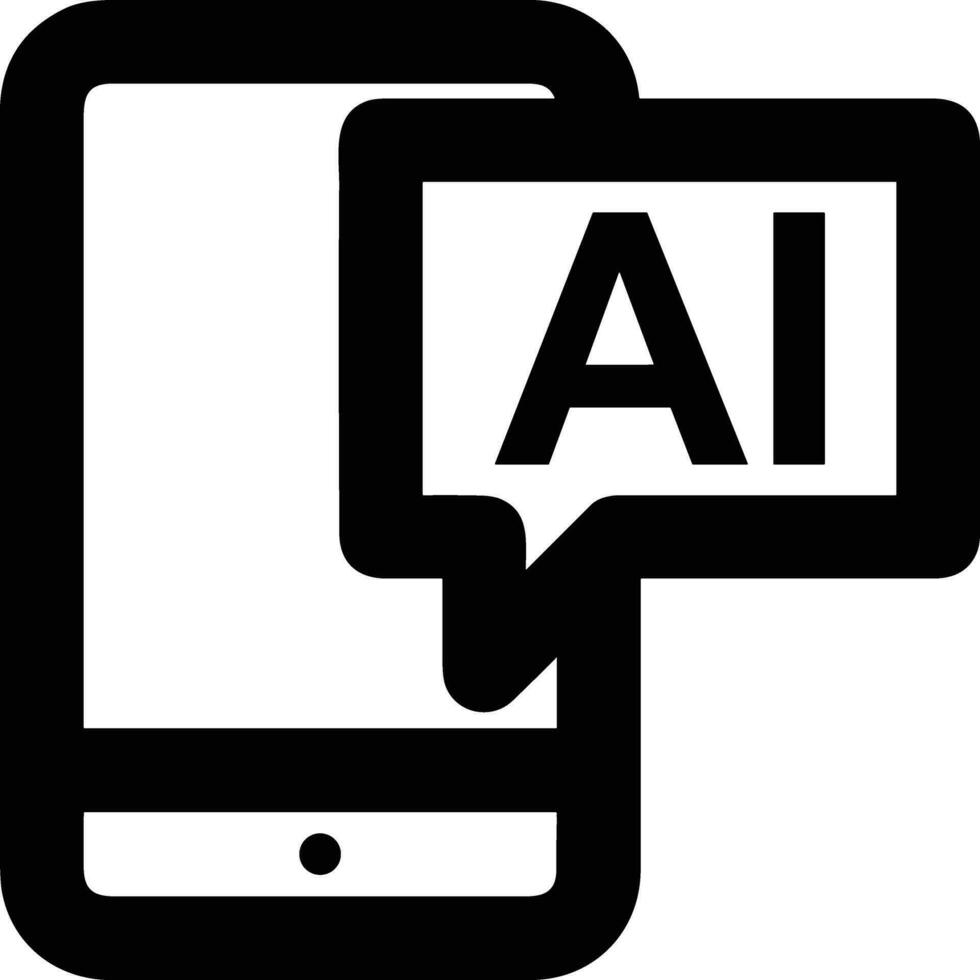 Artificial Intelligence icon symbol vector image. Illustration of the brain robot learning human smart algorithm design image.