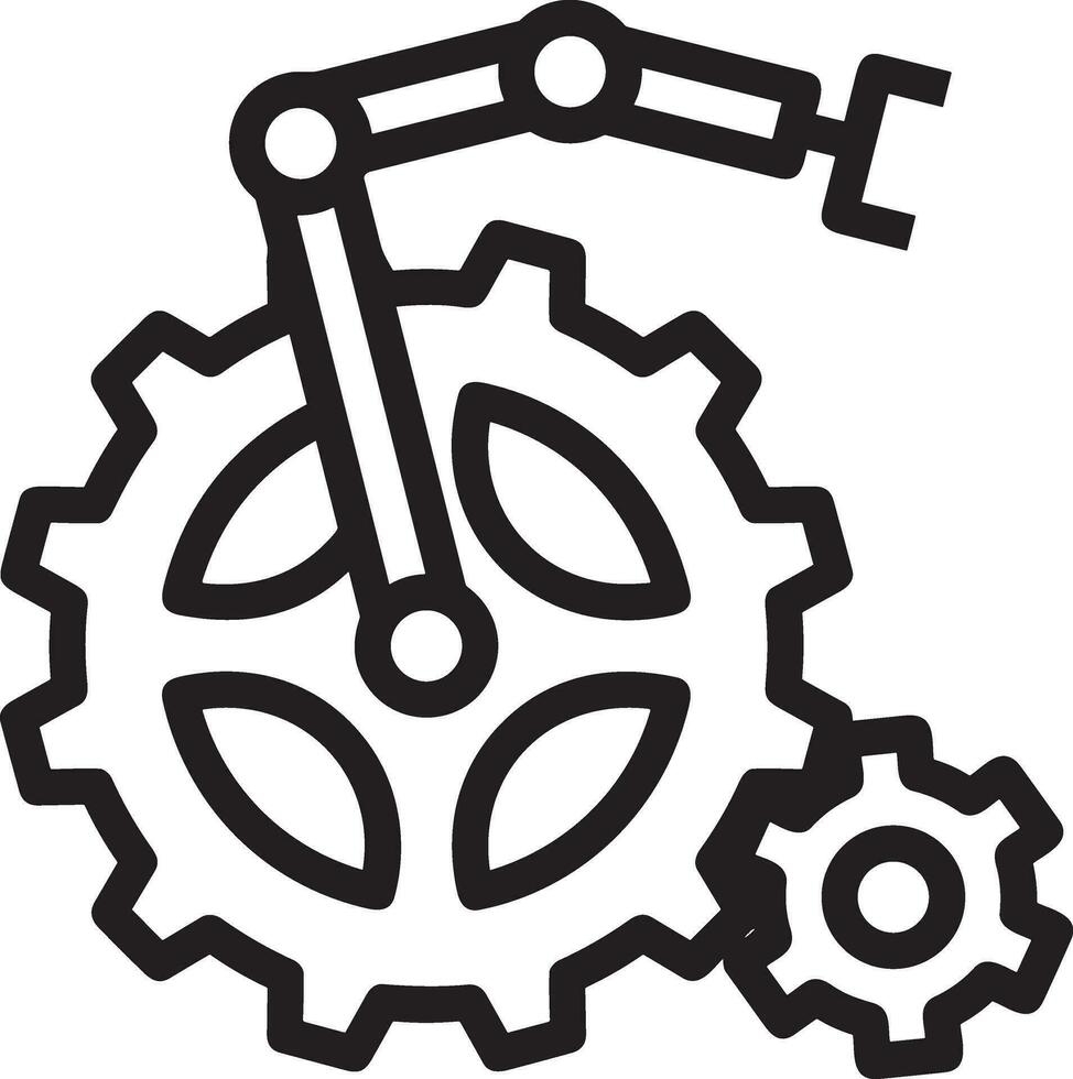 Artificial Intelligence icon symbol vector image. Illustration of the brain robot learning human smart algorithm design image.