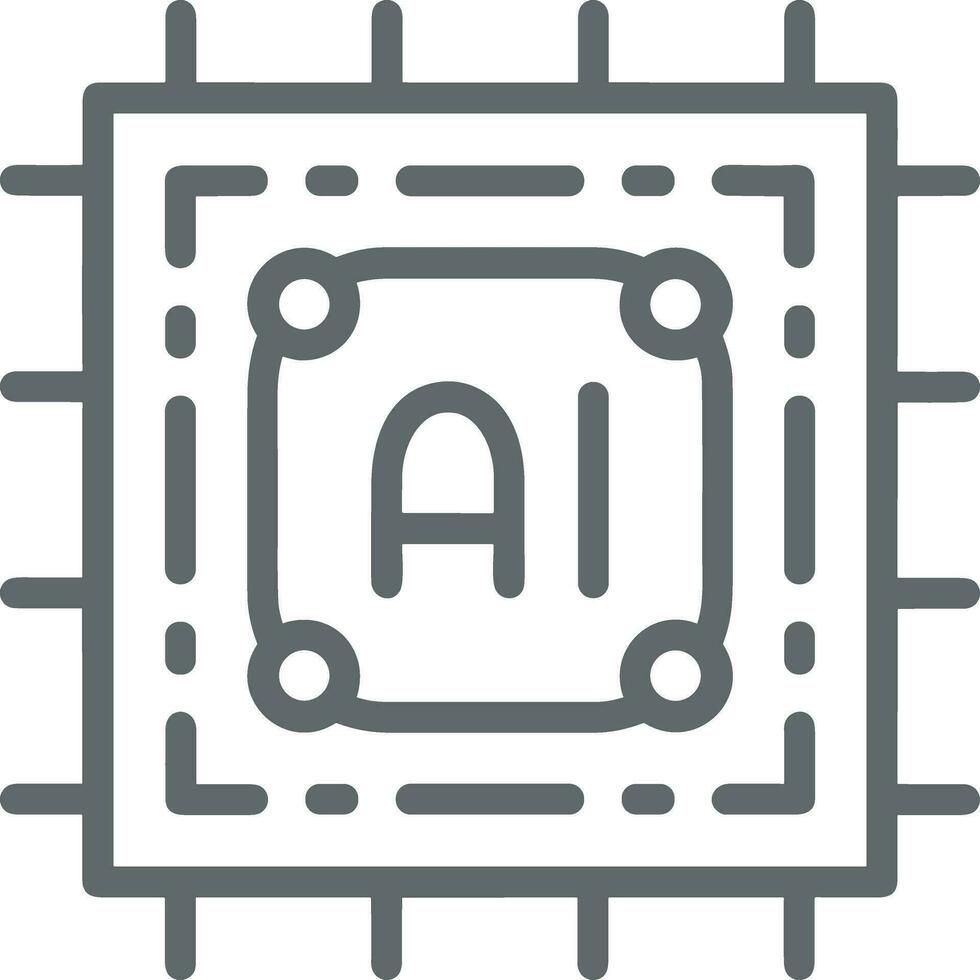 Artificial Intelligence icon symbol vector image. Illustration of the ...