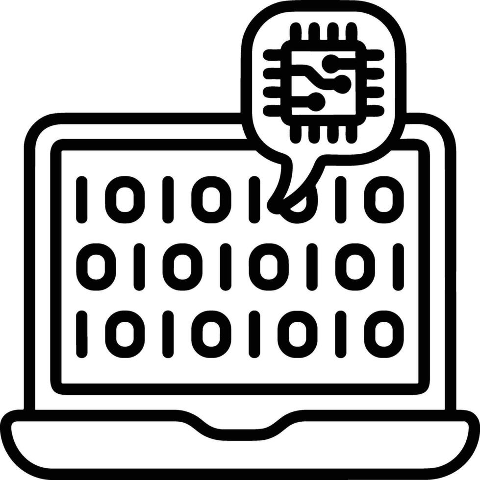 Artificial Intelligence icon symbol vector image. Illustration of the brain robot learning human smart algorithm design image.