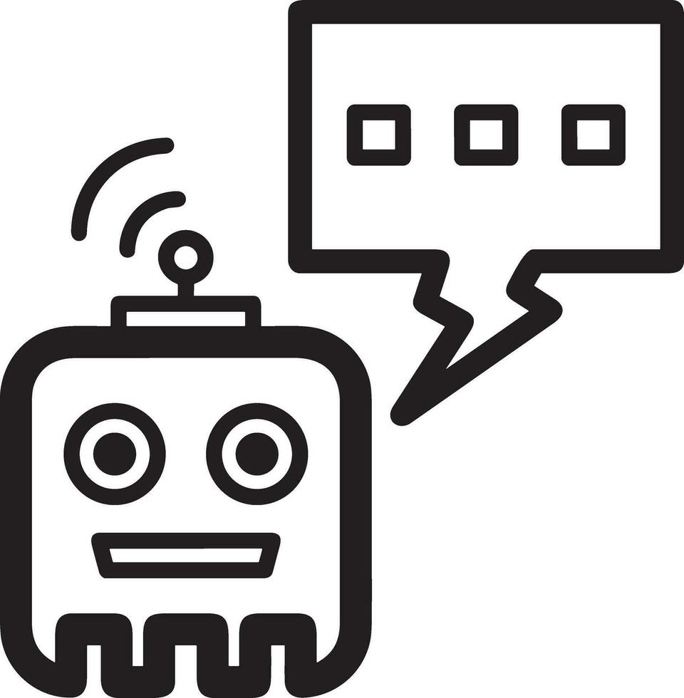 Artificial Intelligence icon symbol vector image. Illustration of the brain robot learning human smart algorithm design image.