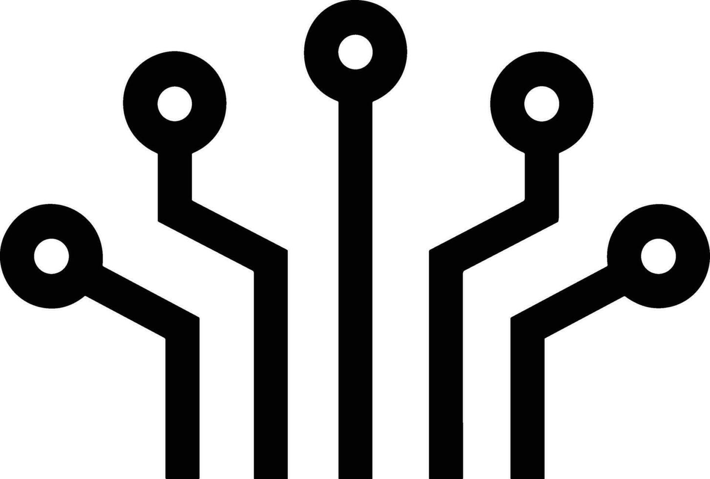 Artificial Intelligence icon symbol vector image. Illustration of the brain robot learning human smart algorithm design image.