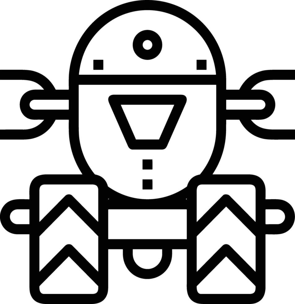 Artificial Intelligence icon symbol vector image. Illustration of the brain robot learning human smart algorithm design image.