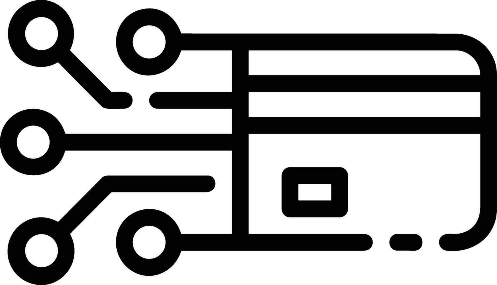 Artificial Intelligence icon symbol vector image. Illustration of the brain robot learning human smart algorithm design image.