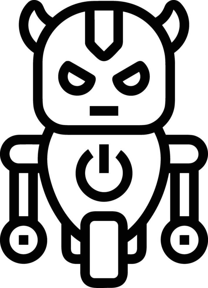 Artificial Intelligence icon symbol vector image. Illustration of the brain robot learning human smart algorithm design image.