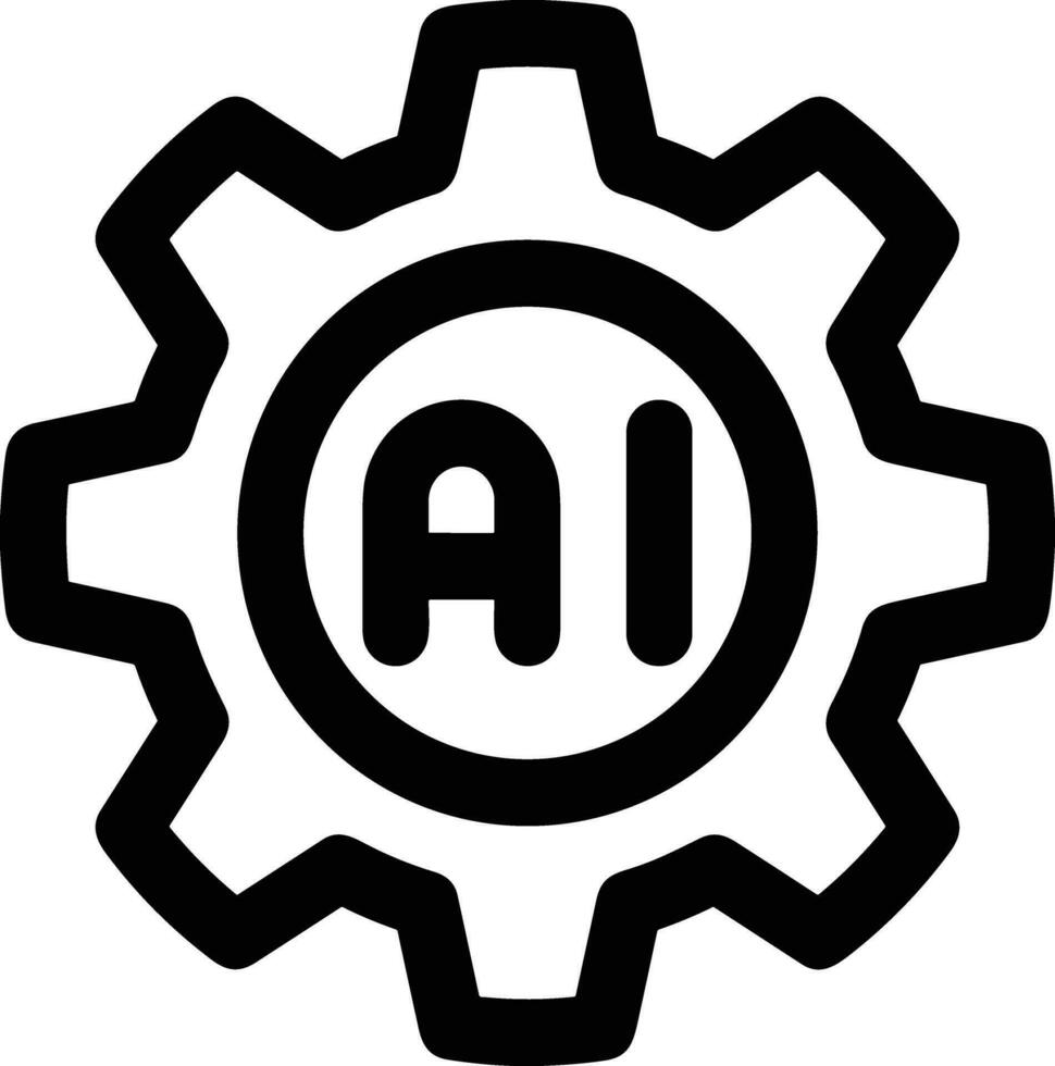 Artificial Intelligence icon symbol vector image. Illustration of the ...